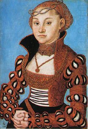 Lucas Cranach Portrait d'une noble dame saxonne china oil painting image